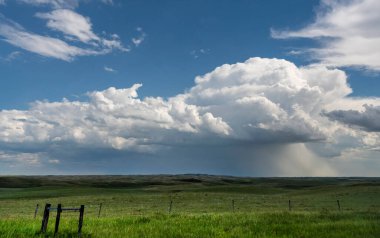 Summer Storms in the Canadian Prairies Dramatic Scenes