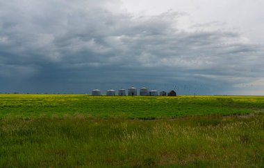Summer Storms in the Canadian Prairies Dramatic Scenes