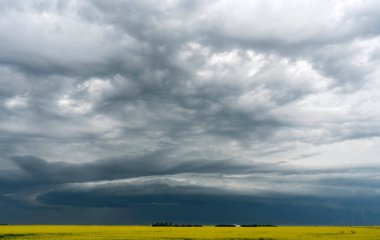 Summer Storms in the Canadian Prairies Dramatic Scenes