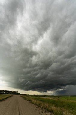 Summer Storms in the Canadian Prairies Dramatic Scenes