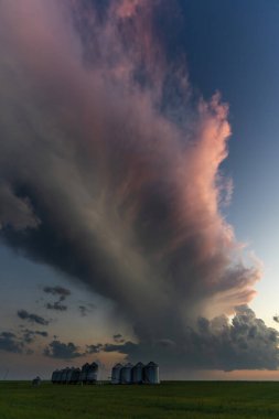 Summer Storms in the Canadian Prairies Dramatic Scenes