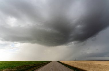 Summer Storms in the Canadian Prairies Dramatic Scenes