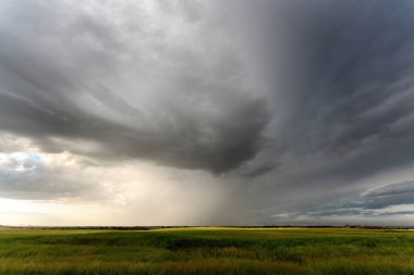 Summer Storms in the Canadian Prairies Dramatic Scenes
