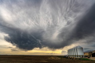 Summer Storms in the Canadian Prairies Dramatic Scenes