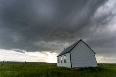 Summer Storms in the Canadian Prairies Dramatic Scenes