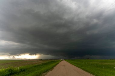 Summer Storms in the Canadian Prairies Dramatic Scenes