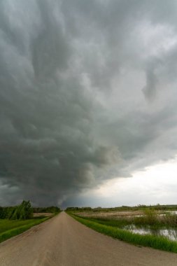 Summer Storms in the Canadian Prairies Dramatic Scenes