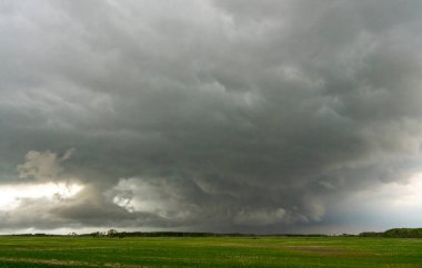 Summer Storms in the Canadian Prairies Dramatic Scenes