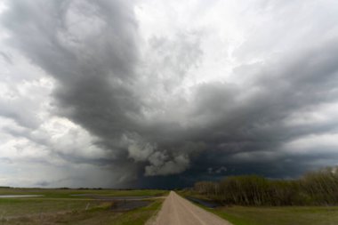 Summer Storms in the Canadian Prairies Dramatic Scenes