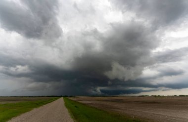Summer Storms in the Canadian Prairies Dramatic Scenes