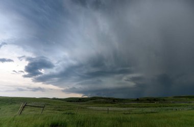 Summer Storms in the Canadian Prairies Dramatic Scenes