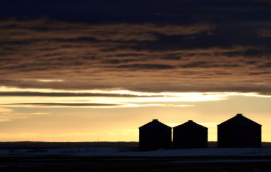 Summer Storms in the Canadian Prairies Dramatic Scenes