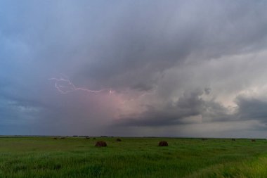 Summer Storms in the Canadian Prairies Dramatic Scenes