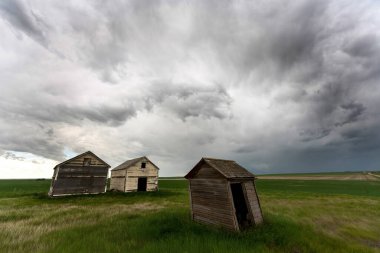 Summer Storms in the Canadian Prairies Dramatic Scenes