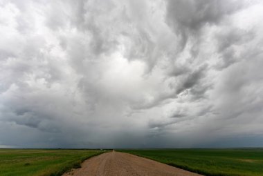 Summer Storms in the Canadian Prairies Dramatic Scenes