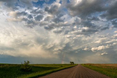 Summer Storms in the Canadian Prairies Dramatic Scenes