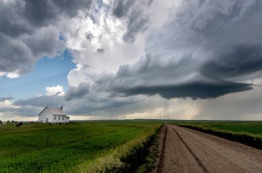 Summer Storms in the Canadian Prairies Dramatic Scenes