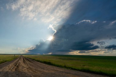 Summer Storms in the Canadian Prairies Dramatic Scenes