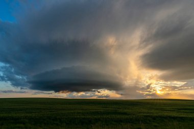 Summer Storms in the Canadian Prairies Dramatic Scenes