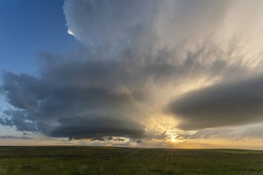 Summer Storms in the Canadian Prairies Dramatic Scenes