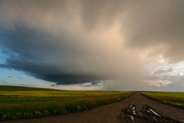 Summer Storms in the Canadian Prairies Dramatic Scenes