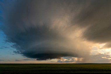 Summer Storms in the Canadian Prairies Dramatic Scenes