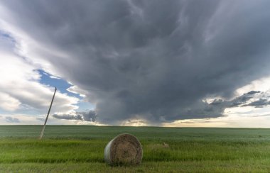 Summer Storms in the Canadian Prairies Dramatic Scenes
