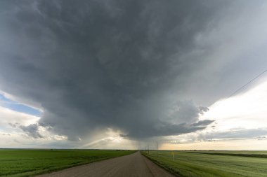 Summer Storms in the Canadian Prairies Dramatic Scenes