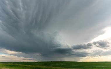 Summer Storms in the Canadian Prairies Dramatic Scenes