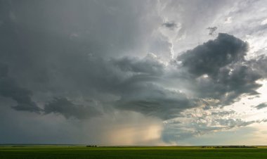 Summer Storms in the Canadian Prairies Dramatic Scenes