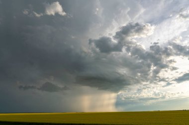 Summer Storms in the Canadian Prairies Dramatic Scenes