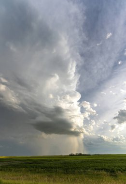 Summer Storms in the Canadian Prairies Dramatic Scenes