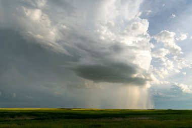 Summer Storms in the Canadian Prairies Dramatic Scenes