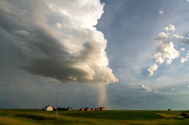 Summer Storms in the Canadian Prairies Dramatic Scenes