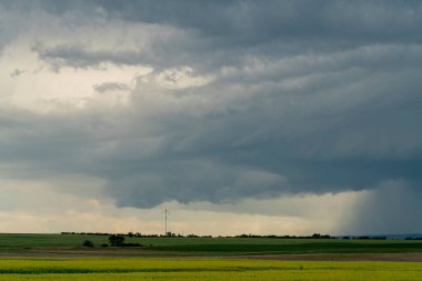 Summer Storms in the Canadian Prairies Dramatic Scenes