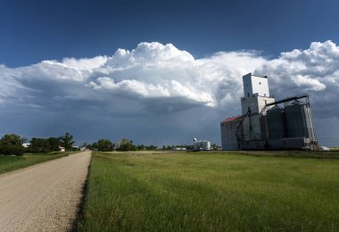Summer Storms in the Canadian Prairies Dramatic Scenes