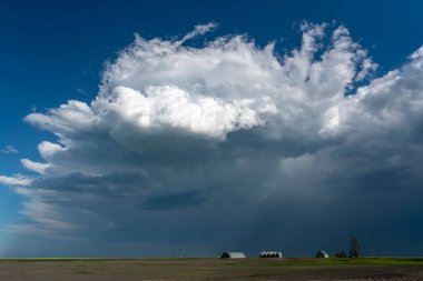 Summer Storms in the Canadian Prairies Dramatic Scenes