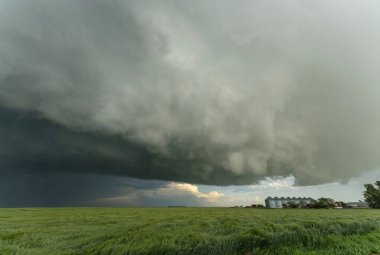 Summer Storms in the Canadian Prairies Dramatic Scenes