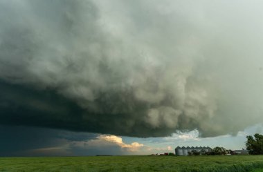 Summer Storms in the Canadian Prairies Dramatic Scenes