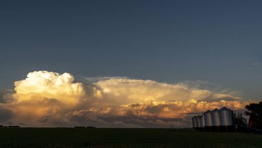 Summer Storms in the Canadian Prairies Dramatic Scenes