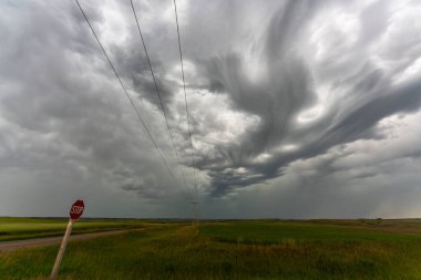 Summer Storms in the Canadian Prairies Dramatic Scenes