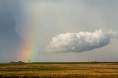Summer Storms in the Canadian Prairies Dramatic Scenes