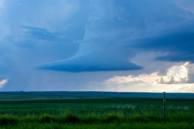 Summer Storms in the Canadian Prairies Dramatic Scenes