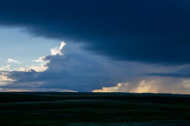 Summer Storms in the Canadian Prairies Dramatic Scenes