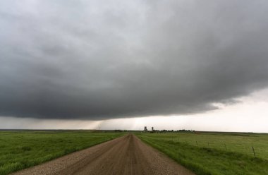 Prairie Yaz Fırtınaları Saskatchewan Kanada Kaygı verici