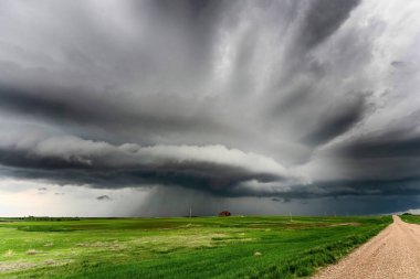 Prairie Yaz Fırtınaları Saskatchewan Kanada Kaygı verici