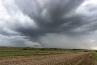 Prairie Yaz Fırtınaları Saskatchewan Kanada Kaygı verici