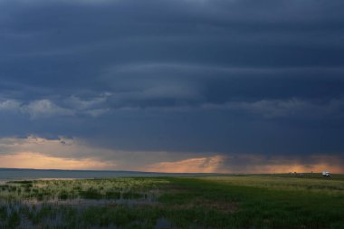 Prairie Yaz Fırtınaları Saskatchewan Kanada Kaygı verici