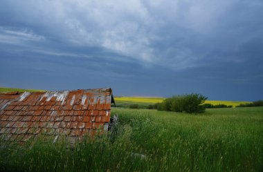 Prairie Yaz Fırtınaları Saskatchewan Kanada Kaygı verici
