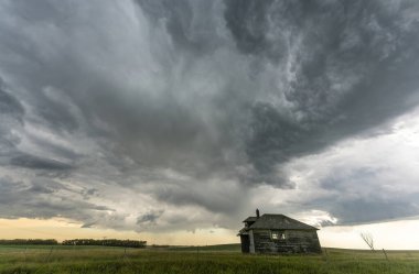 Prairie Yaz Fırtınaları Saskatchewan Kanada Kaygı verici